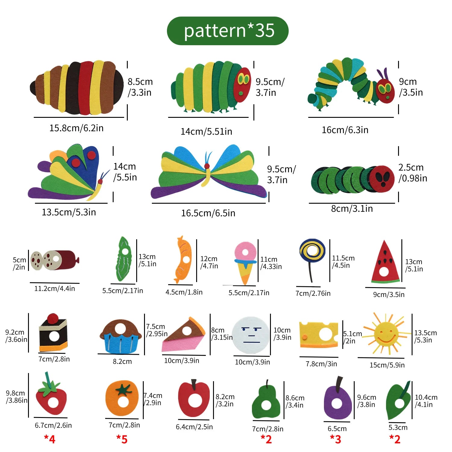 Montessori Life Cycle Caterpillar Felt Set &ndash; Story Cards