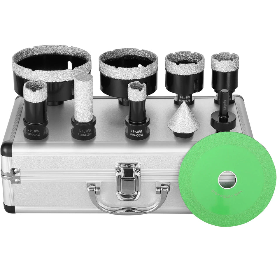 SucceBuy Diamond Core Drill Bit Set Kit &ndash; Storage Case