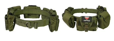 Outdoor Battle Belt Sets &ndash; Durable Nylon Utility Belt Armygreen
