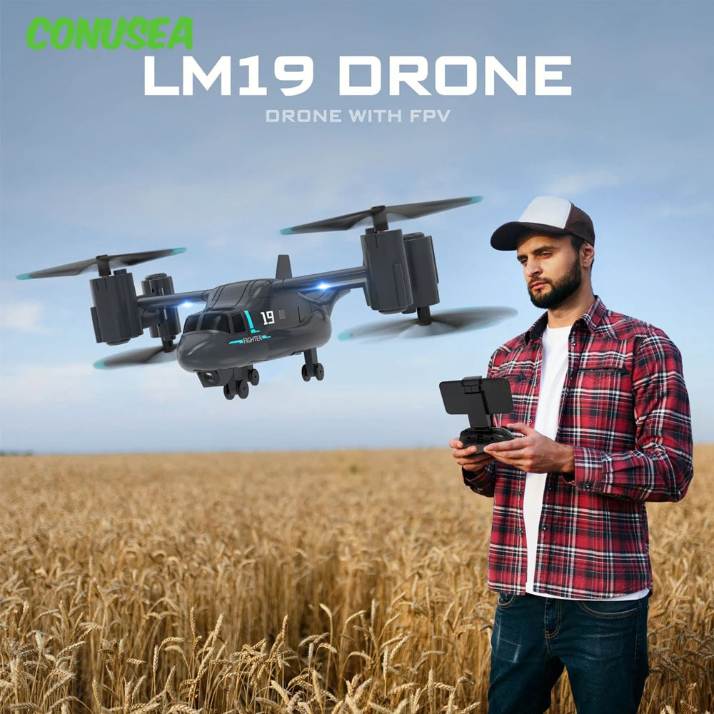 CONUSEA LM19 480P WiFi FPV Camera Drone Quadcopter for Beginners