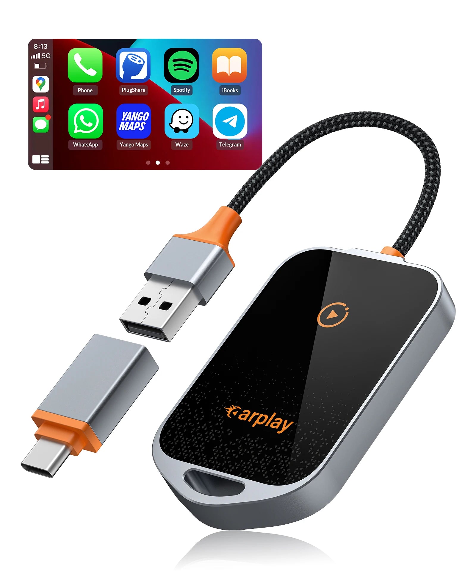 Mini C3 CarPlay Adapter &ndash; Wireless CarPlay and Android Auto