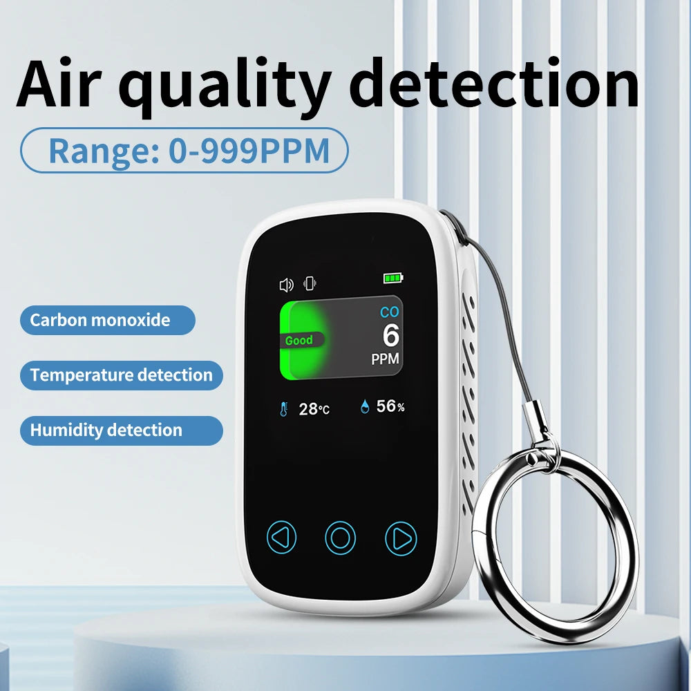 Mini 3 In 1 Air Quality Tester - LCD CO Temp HUMI Meter