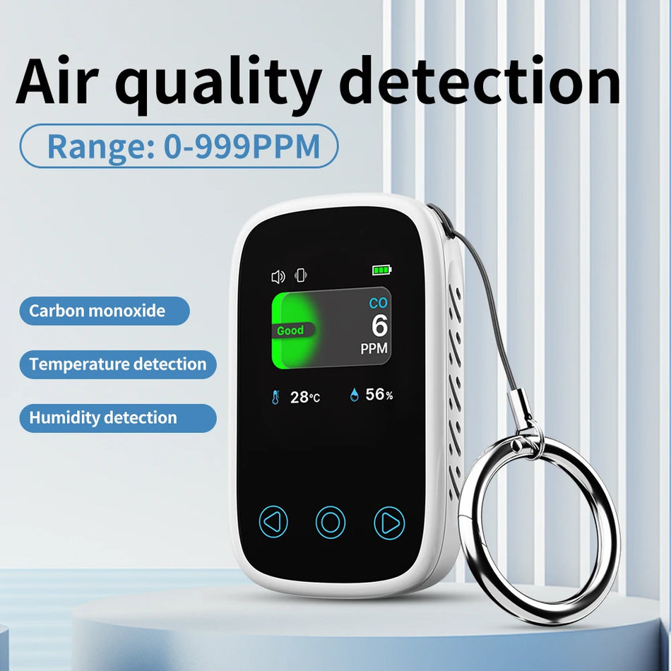 Mini 3 In 1 Air Quality Tester - LCD CO Temp HUMI Meter