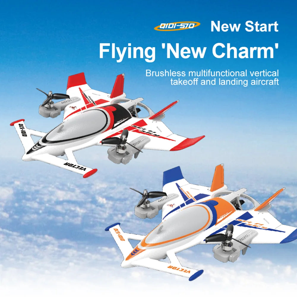 QIDI570 RC Plane &ndash; 8CH Brushless Fixed Wing Flying Glider