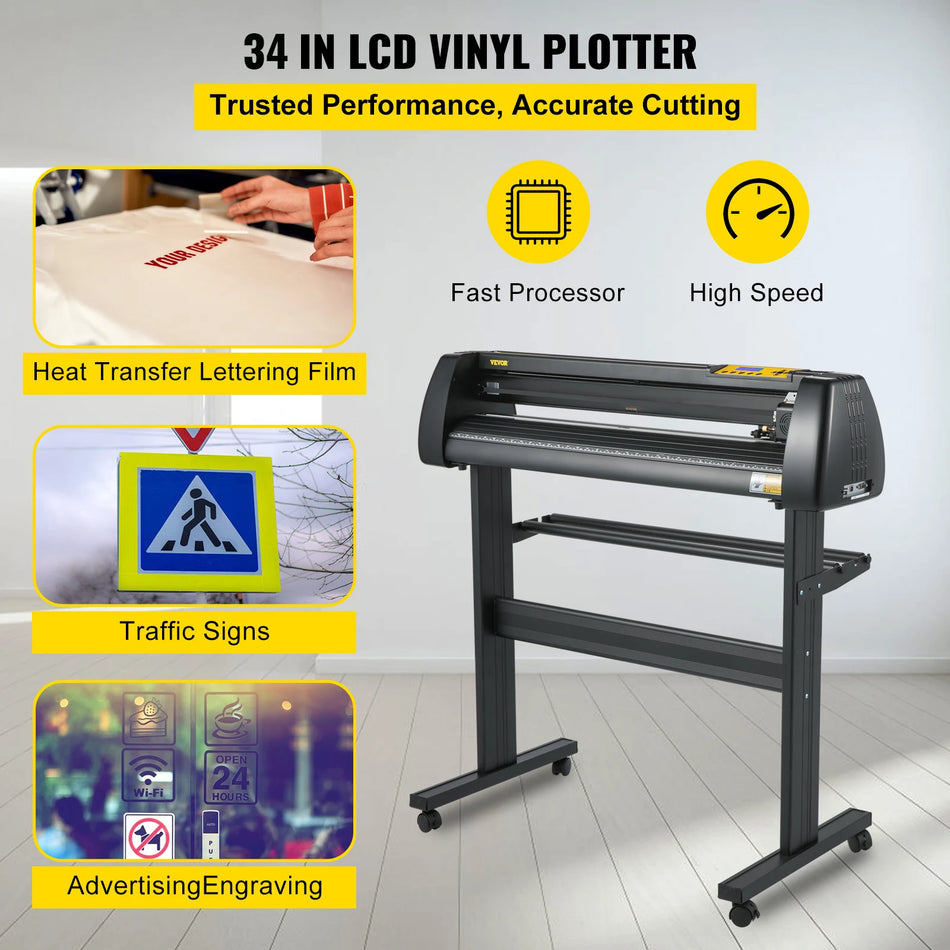 34 Tum Vinylskärare Plotter Paket Skyltmaking