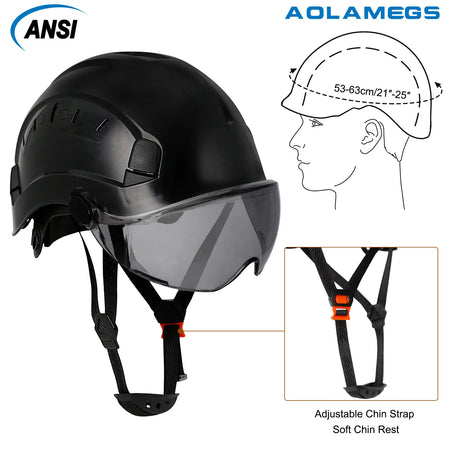 Aolamegs SF06 Safety Helmet With Goggles &ndash; Comfortable