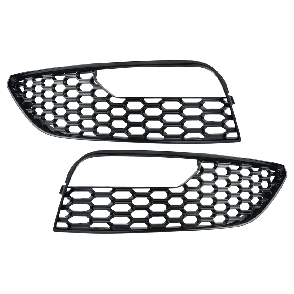 Voorbumper Mistlamp Roosters Glanzend Zwart Honingraat voor Audi A3 S3 12-16