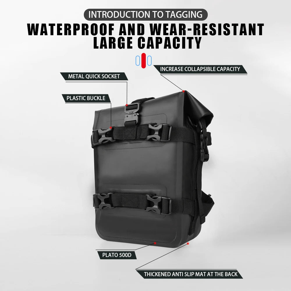 Motorcycle Bumper Bag &ndash; Waterproof Design for Crash Bar Protection