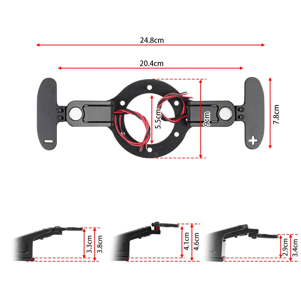 Carbon/Black Racing Simulation Steering Wheel Magnetic Shift Paddles For Logitech 923 G29 G27 G25 G920 For Thrustmaster by InterCyprus Trading Ltd