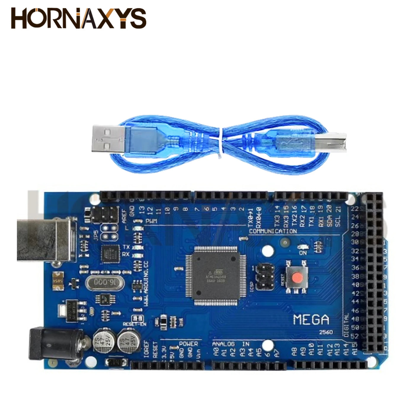 MEGA2560 R3 Development Board &ndash; Versatile Performance for Arduino Projects Mega2560 Logo-Cable