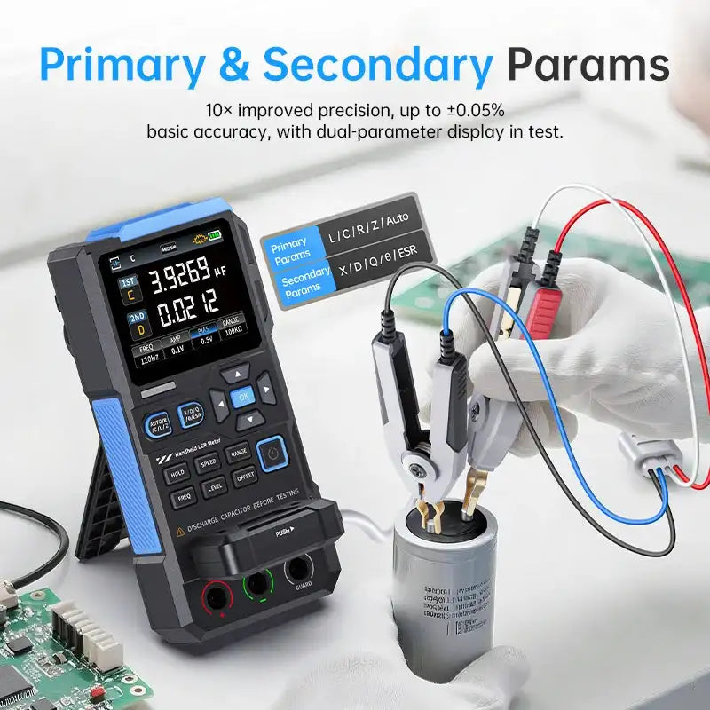 FNIRSI LC1020E Handheld Digital Bridge LCR Meter, Auto L/C/R ...
