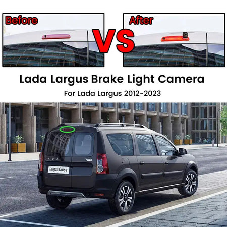 GreenYi 170° AHD 1080P Brake Light Reverse Camera For Lada Largus Cross/Dacia Dokker 2012-2025 3rd Third Backup Parking Camera by InterCyprus Trading Ltd