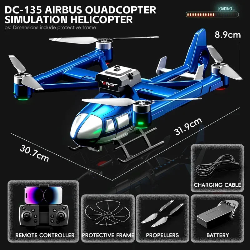 JJRC X38 RC Drone &ndash; Brushless Four Axis HD Camera Pro Blue