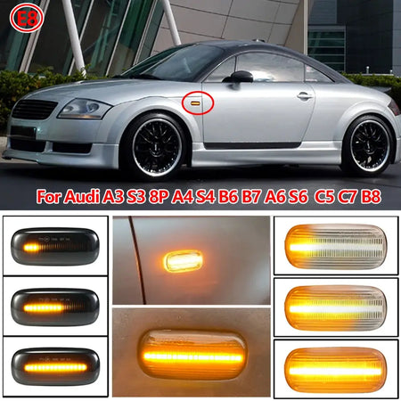 Superb LED Front Fender Side Marker Light For Audi A3 S3 8P A4 S4 RS4 B6 B7 B8 A6 S6 RS6 C5 C7 C6 05-08 Turn Signal Light by InterCyprus Trading Ltd