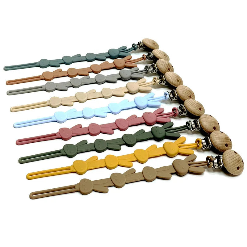 Silicone Pacifier Chain &ndash; Anti-Drop Teether Clip