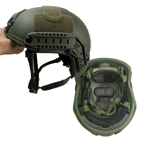 LPRED NIJ IIIA FAST Bulletproof Helmet MICH2000 &ndash; Compact fast green / L