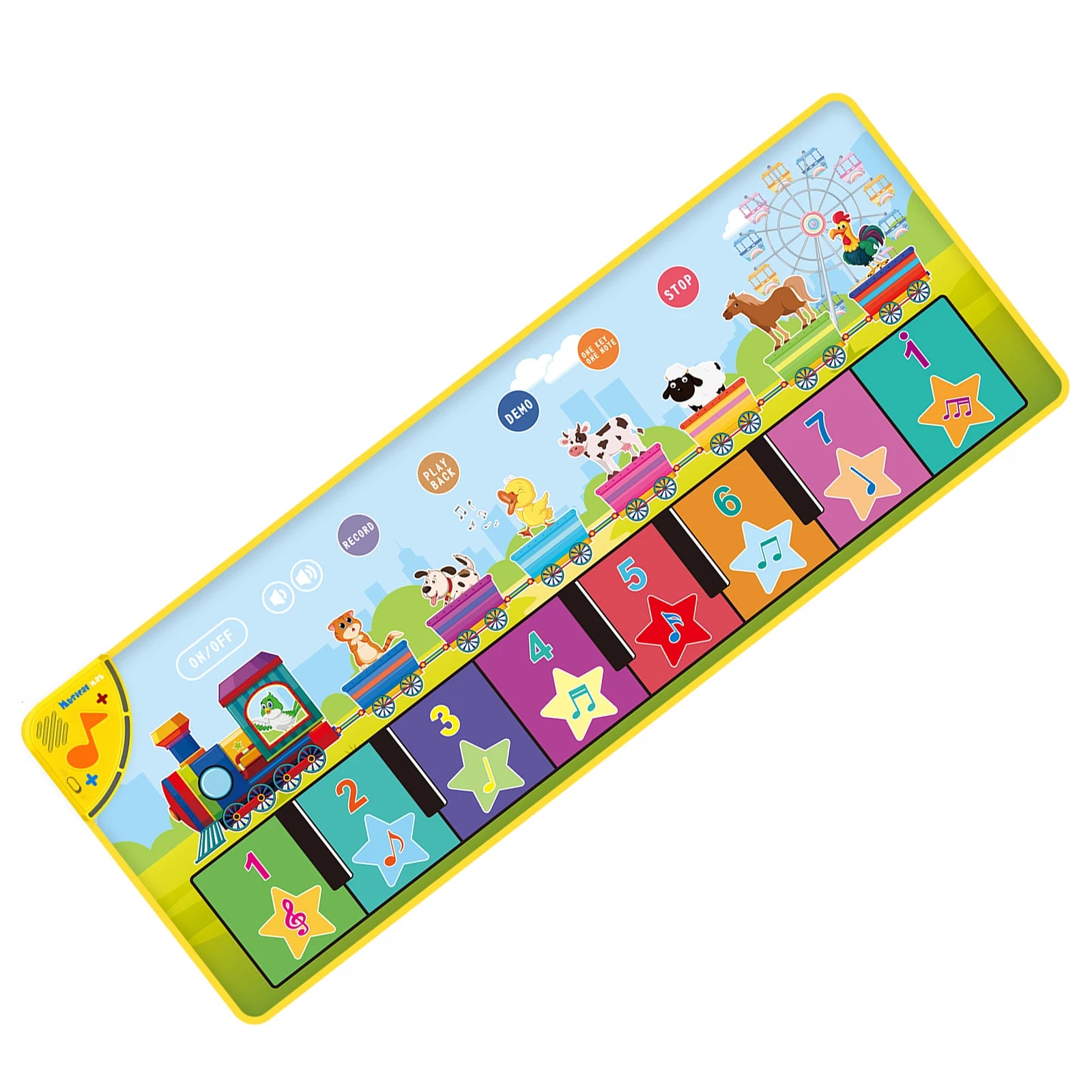 Kid Animal Music Piano Mat &ndash; Educational Fun for Toddlers 100x38cm