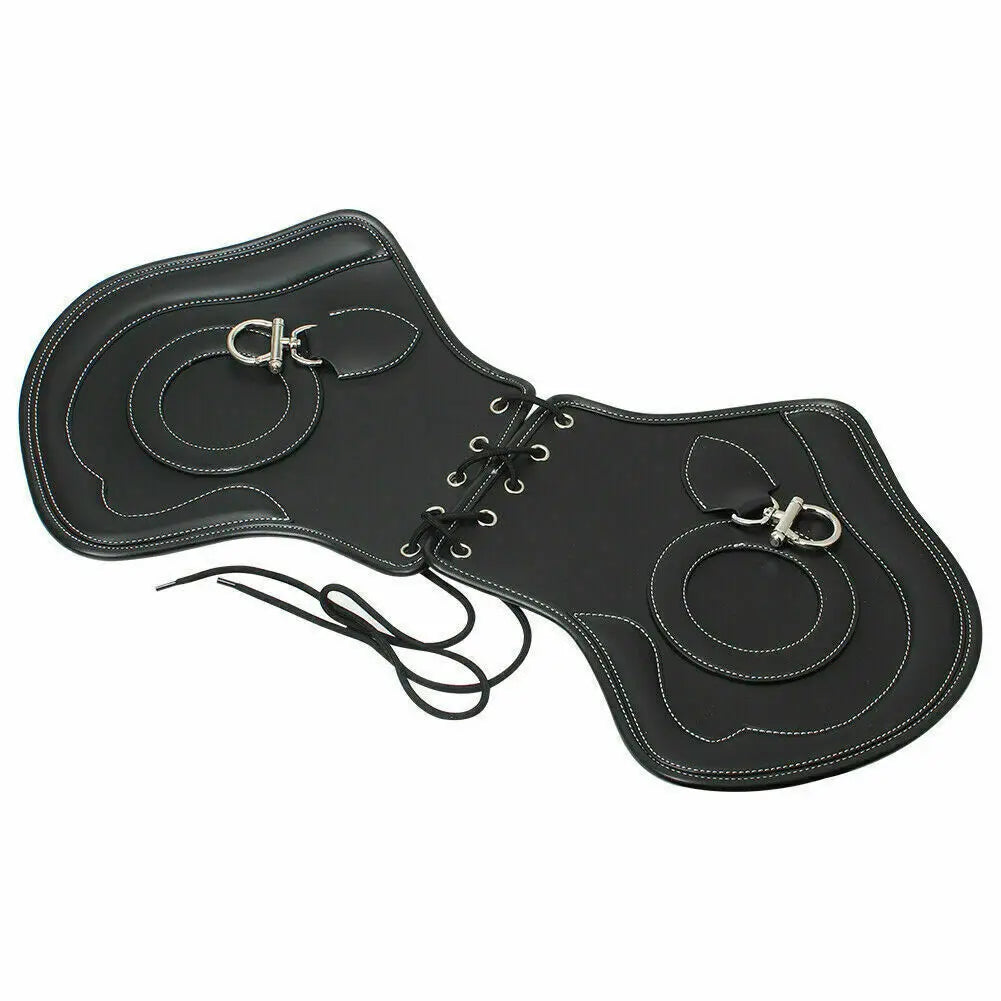 Motorcycle Universal Black Leather Heat Saddle Shield &ndash; Enhanced Comfort for Long Rides