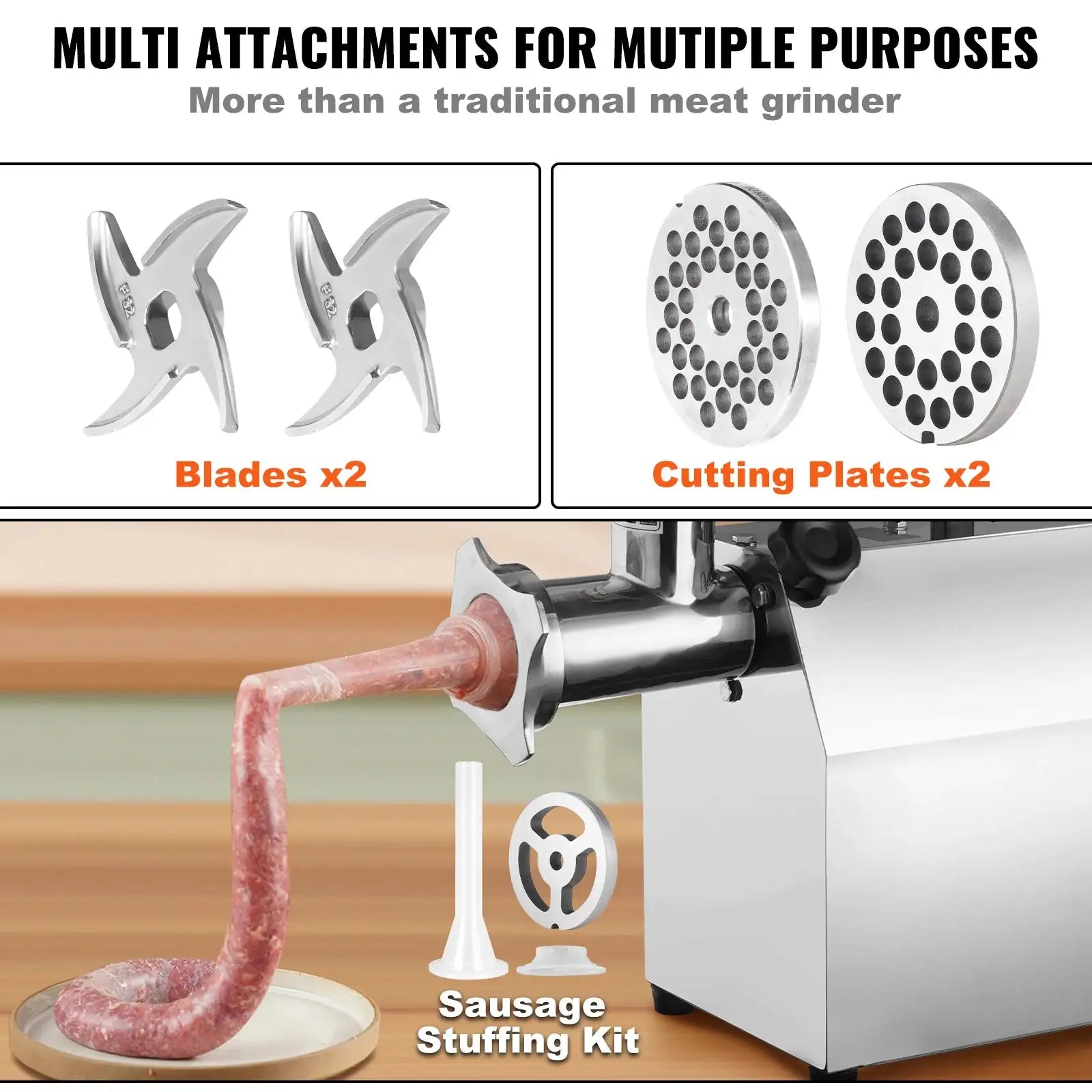 Industrial Meat Grinder 650W Sausage Maker