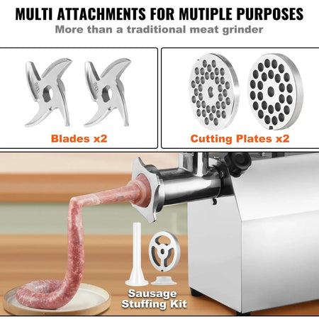 Industrial Meat Grinder 650W Sausage Maker