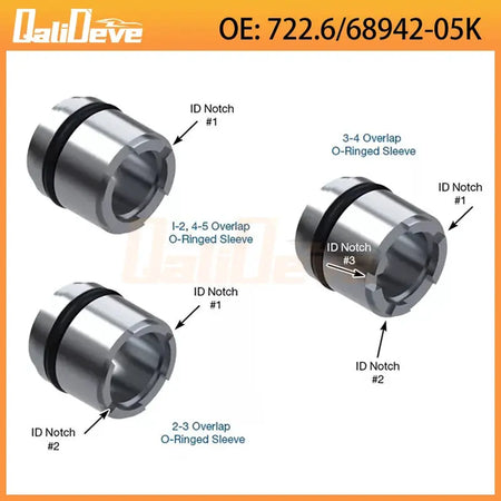 722.6 68942-05K 3PCS Overlap Control Valve Sleeve Kit Fit For Mercedes Benz 1998-2014 78741DK S78741DK by InterCyprus Trading Ltd