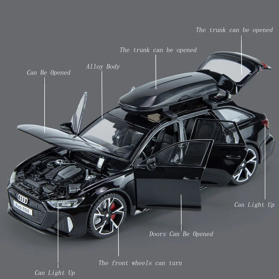 Model auta z kovu Diecast 1:32 pro Audi RS6 sběratelský kousek