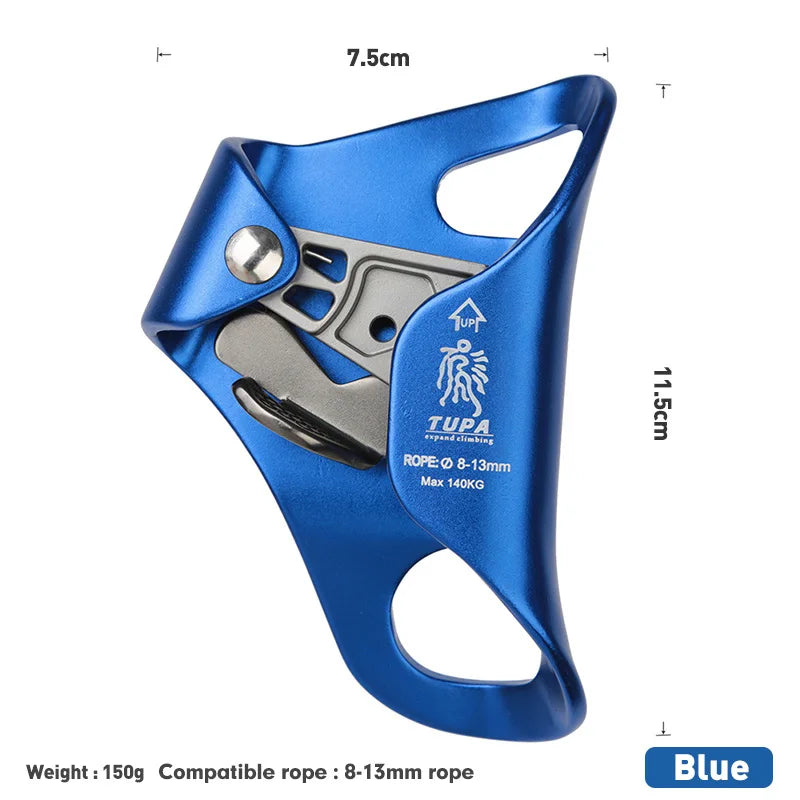 Chest Ascender &ndash; Lightweight Aluminum Body For Climbing Blue