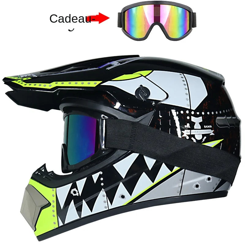 Unisex Off-Road Motorcycle Helmet for Kids - Lightweight Motocross Safety Gear