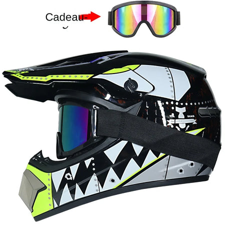 Unisex Off-Road Motorcycle Helmet for Kids - Lightweight Motocross Safety Gear