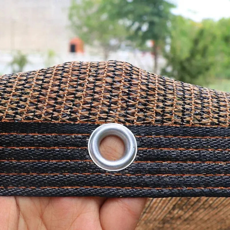 Coffee Brown HDPE UV-Resistant Sun Shade Sail for Outdoor Spaces