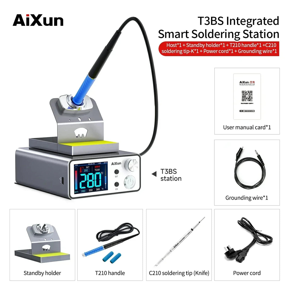 AIXUN T3A T3B Intelligent Soldering Station &ndash; Smart Rework