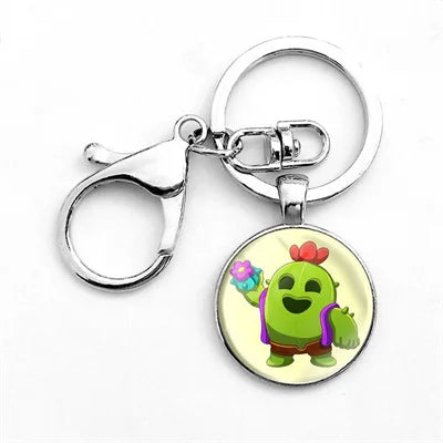 Poco Tara Cartoon Character Keyring - Spike Hero Ornament Pendant HYYSK-76