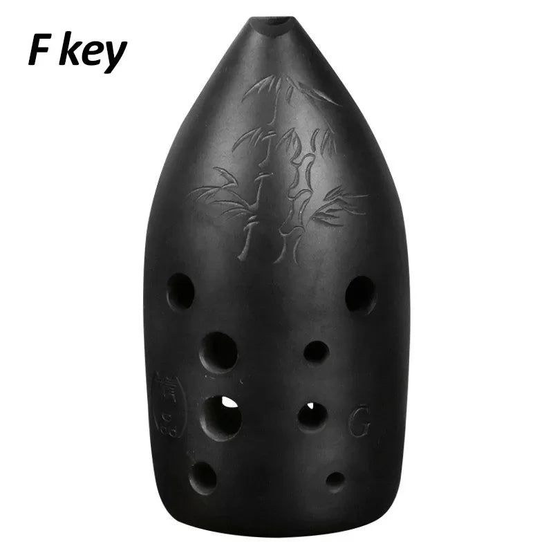 Professional Black Pottery Xun 10 Hole &ndash; Pure Sound Quality F key