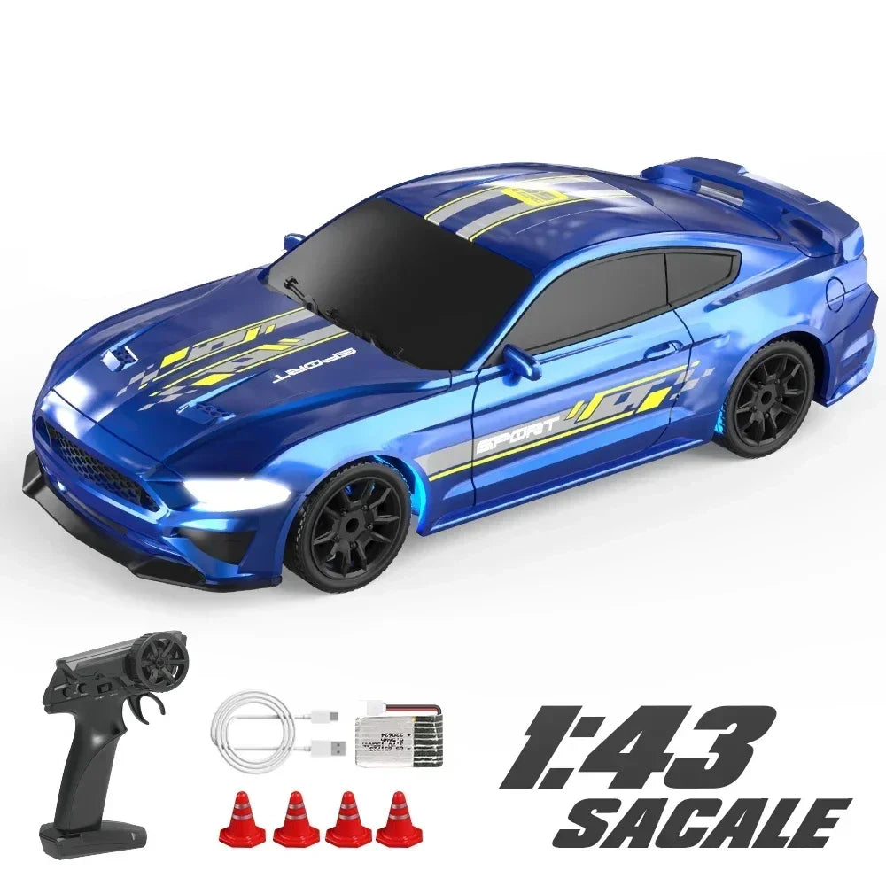 1/43 RC Drift Car With Gyro Upgraded Ver 2.4G &ndash; Gyro Upgrade Blue
