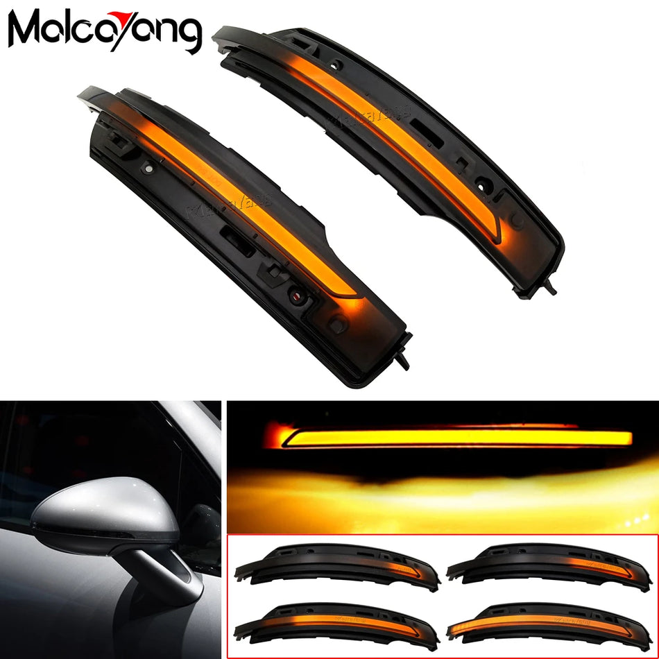 Luces de señal de giro secuenciales LED para espejo lateral de Porsche Macan
