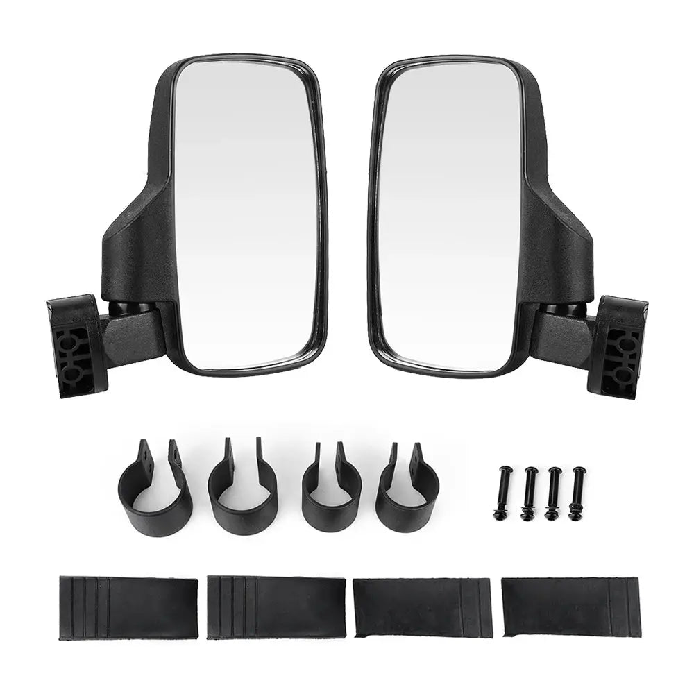 Side Mirror Compatible with Most UTVs with 1.75"/2" Coiled Tubing for Can-AM Maverick for Kawasaki for Honda Pioneer UTV ATV by InterCyprus Trading Ltd