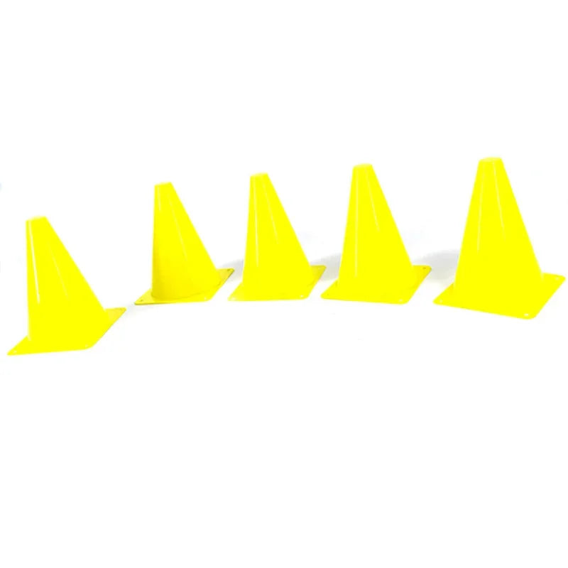 High-Visibility 18CM Training Cones - Set of 5 Yellow
