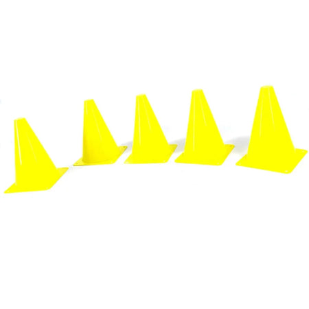High-Visibility 18CM Training Cones - Set of 5 Yellow