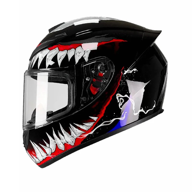 DOT Certified Venom Full Face Motorcycle Helmet for Ultimate Safety an – InterCyprus Trading Ltd