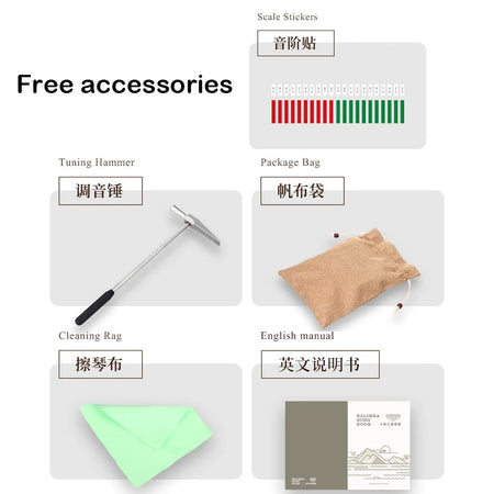 Hluru 17 21 Key Kalimba Thumb Piano &ndash; Premium Wood