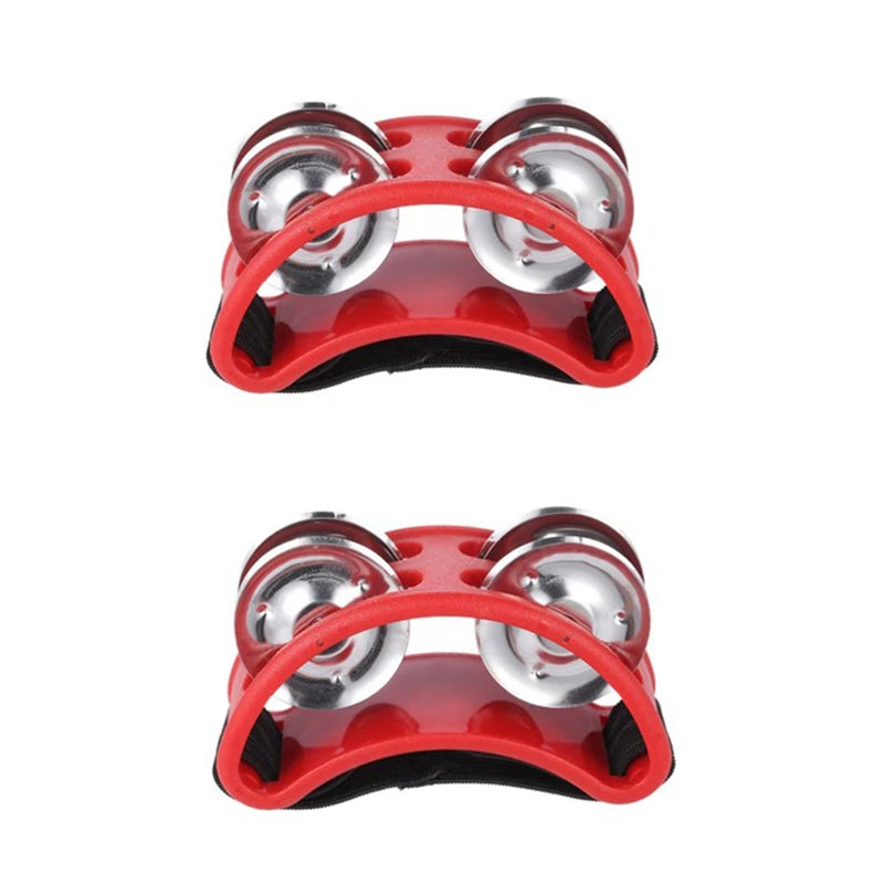 2PC Elliptical Drum Companion &ndash; Educational Kids Music Toy red 2pcs