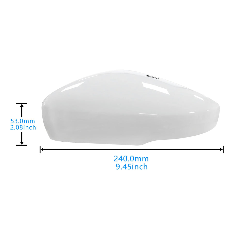 VW Polo 2009-2018 Left Wing Mirror Cover Candy White Painted