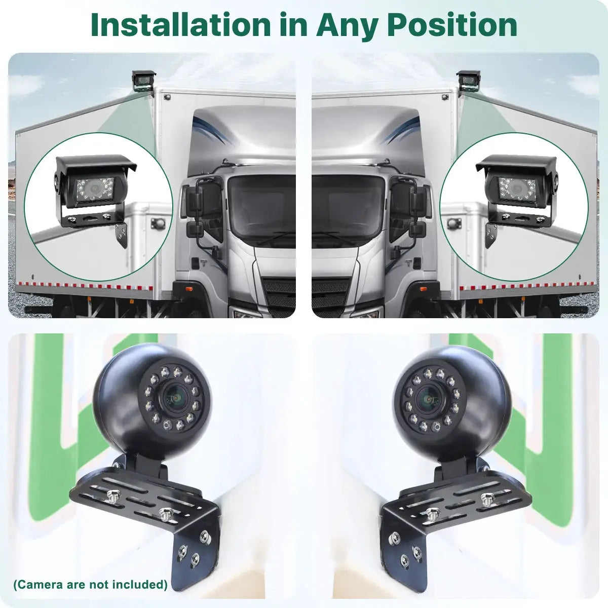Stainless Steel L Shape Bracket With Screws For Truck Bus Camera Mount by InterCyprus Trading Ltd