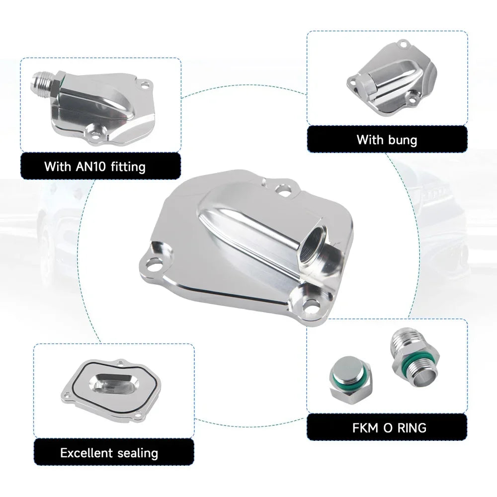 Oil Return Chain Tensioner Cover Plate For Honda K20 K24 Engine by InterCyprus Trading Ltd