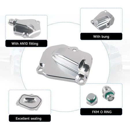 Oil Return Chain Tensioner Cover Plate For Honda K20 K24 Engine by InterCyprus Trading Ltd