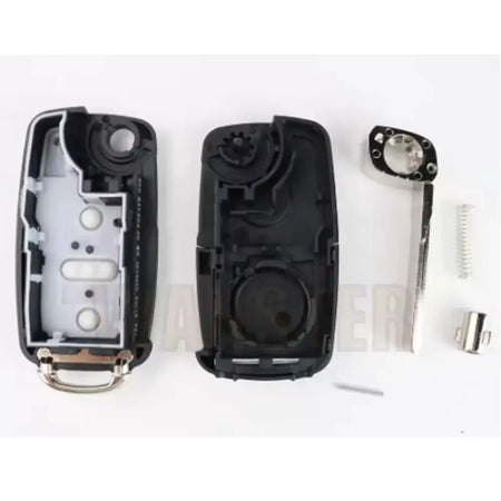 3 Button Flip Folding Key Case for VW Golf Polo Jetta Passat Skoda Seat Plastic by InterCyprus Trading Ltd