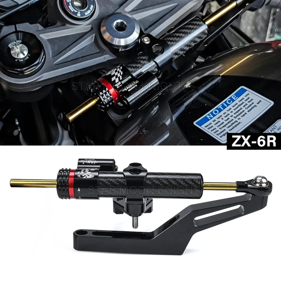Kawasaki Ninja ZX-6R Absorbers Mount Steering Damper Kit for ZX-6R 2009-2025, KRT Edition 40th Anniversary