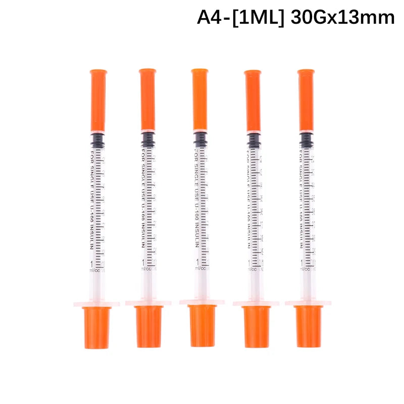 5Pcs 0.3/0.5/1ML Veterinary Insulin Syringes &ndash; Sterile A4