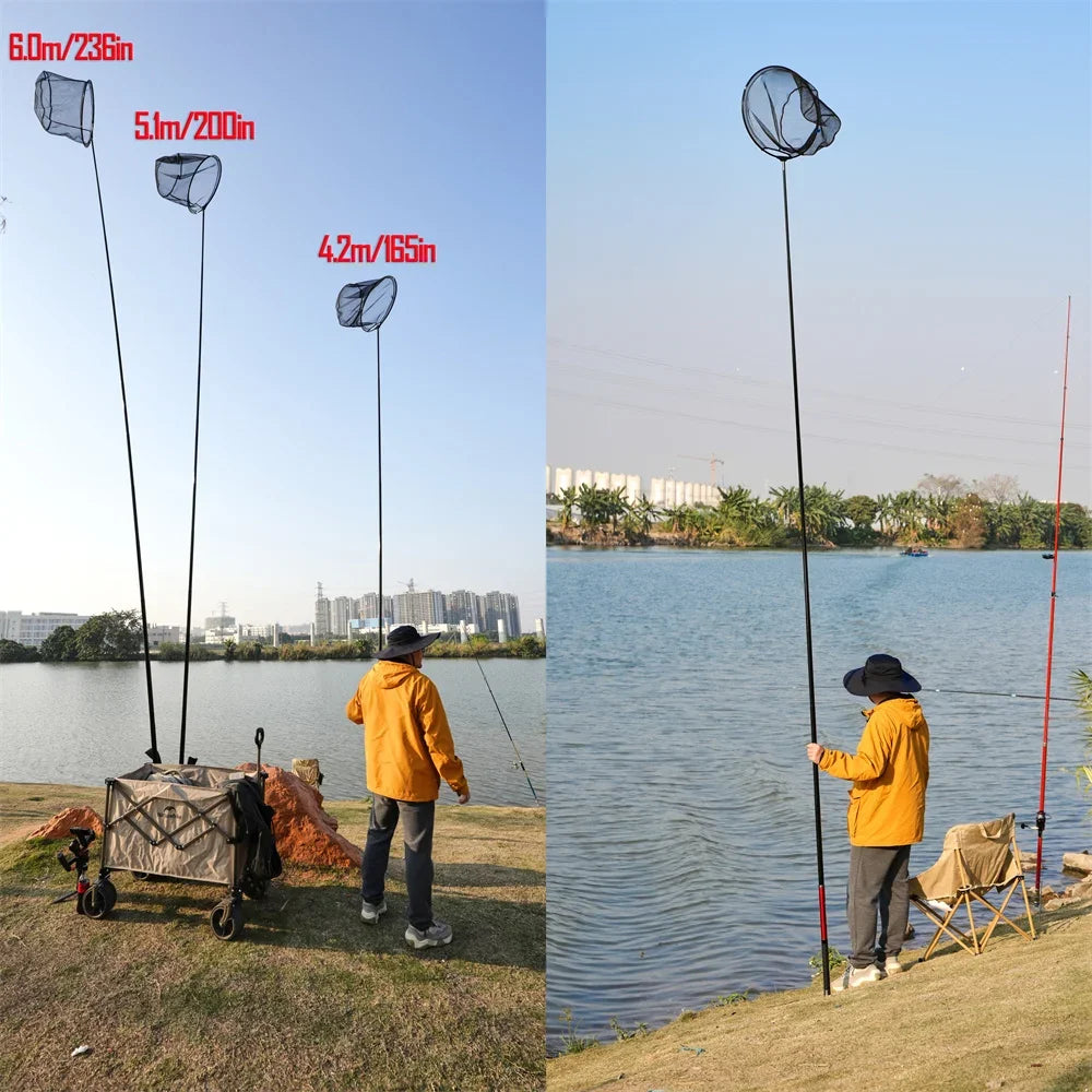 MBLN Telescopic Rock Fishing Net - 6m, Foldable, Lightweight &amp; Durable
