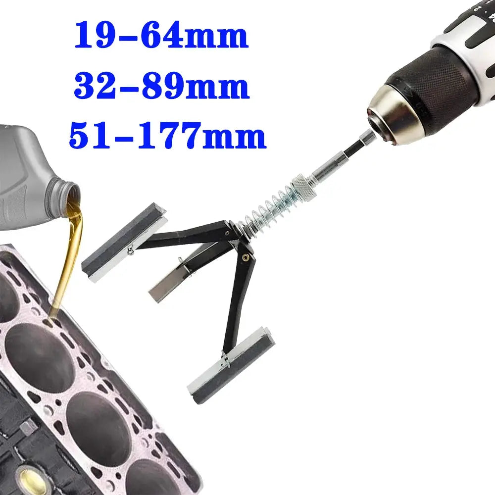 Three-jaw Cylinder Sander Inner Diameter Grinder Steel Car Engine Brake Cylinder Bore Hone Tool Flexible Shaft Honing 32-89mm by InterCyprus Trading Ltd